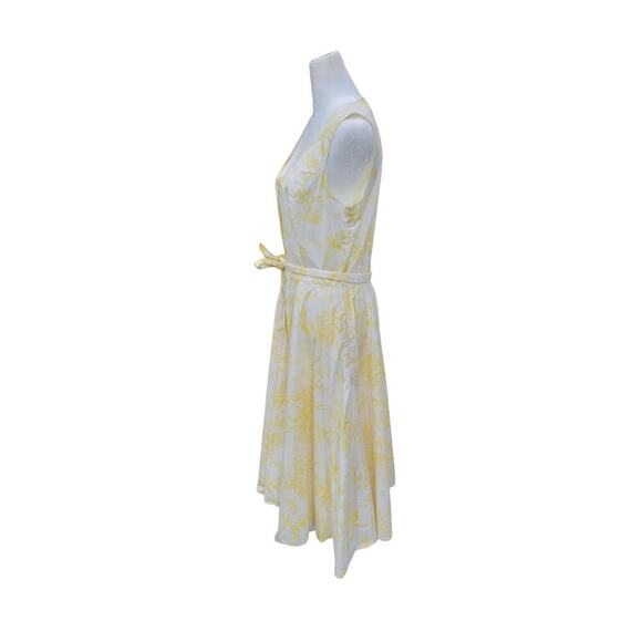 J. Peterman Women's Vintage Toile De Juy Sleeveless Cotton Midi Dress Size 10 - Picture 4 of 16